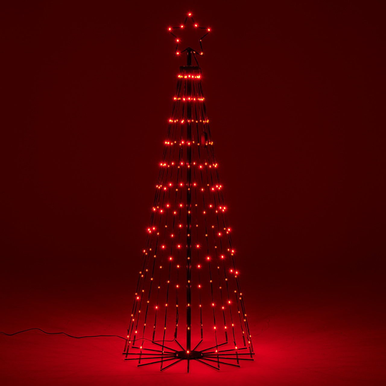 4.9 ft. Color Changing Cone Tree with 205 LED Multicolor Lights