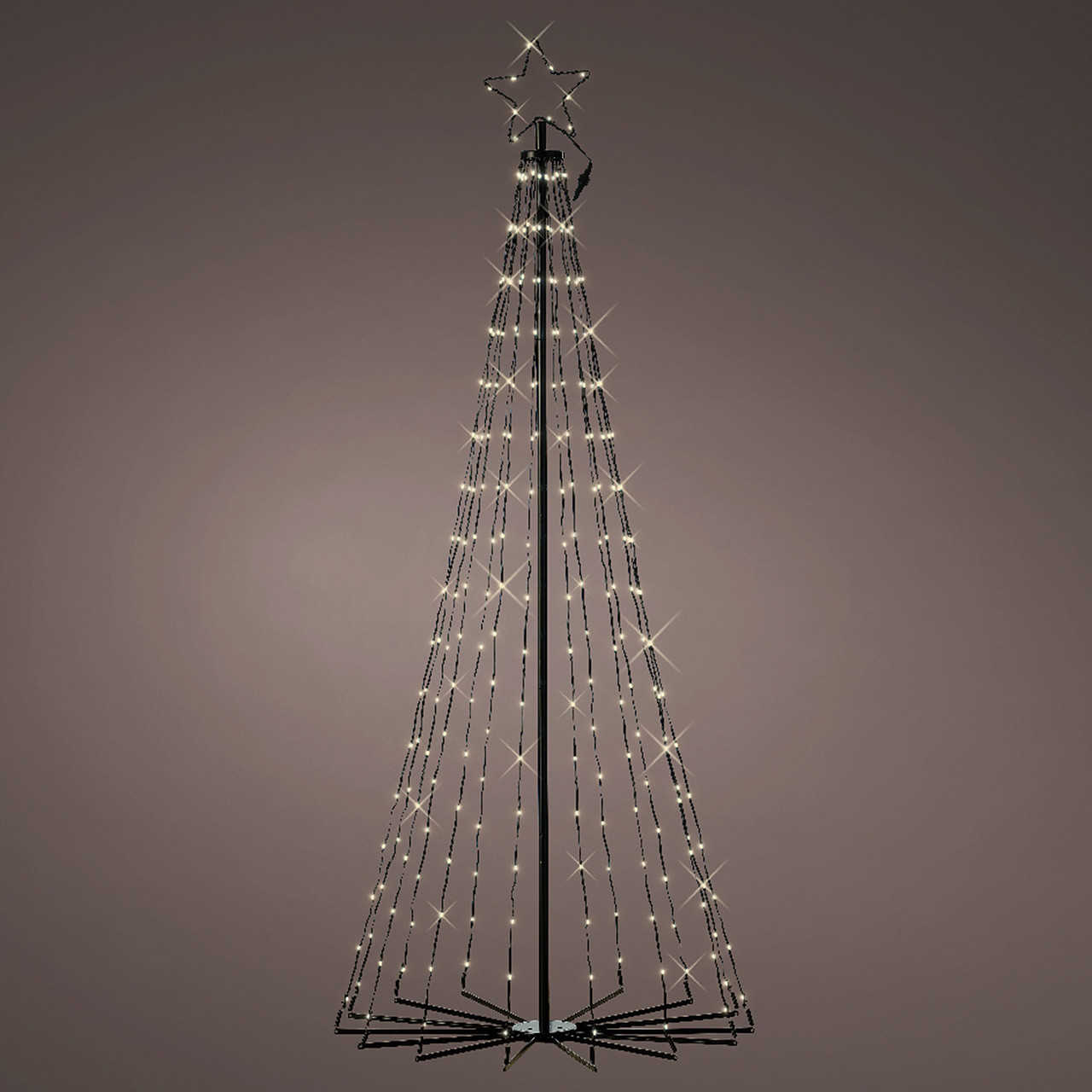 5.9 ft. Color Changing Cone Tree with 265 LED Multicolor Lights