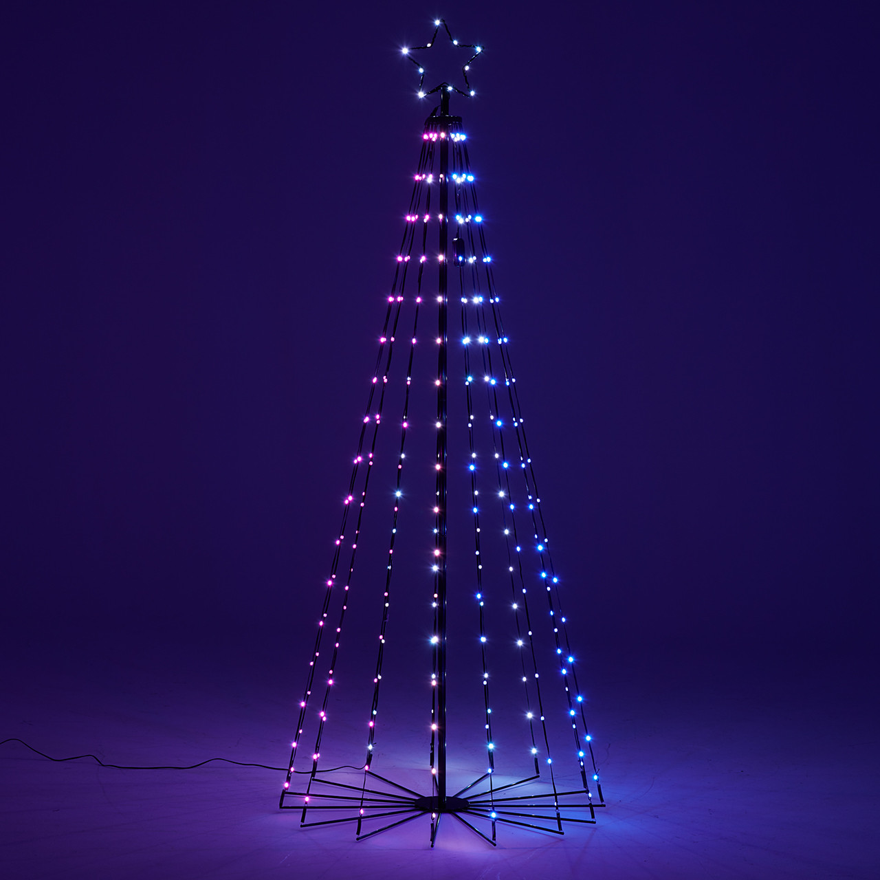 5.9 ft. Color Changing Cone Tree with 265 LED Multicolor Lights