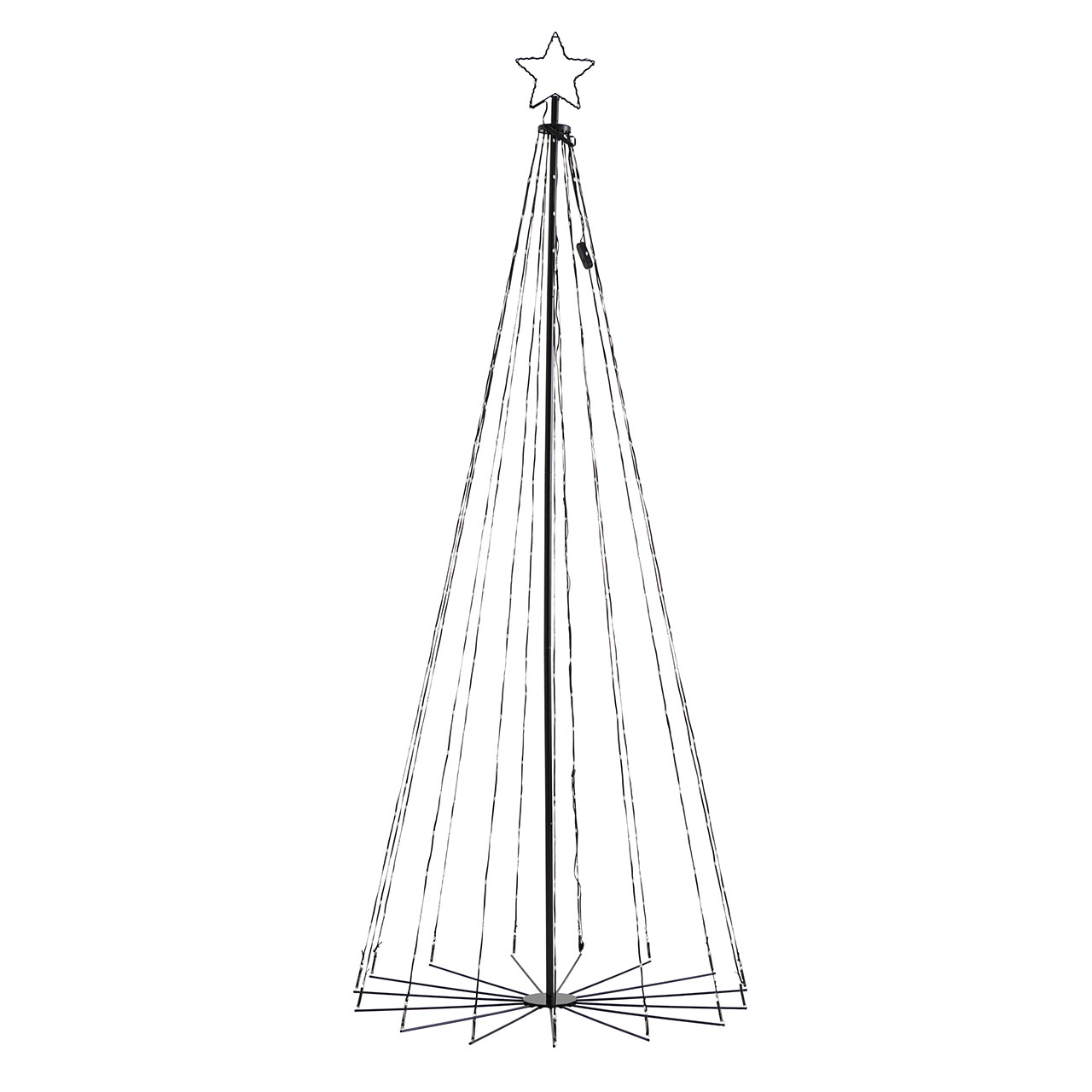 7.9 ft. Color Changing Cone Tree with 355 LED Multicolor Lights ...