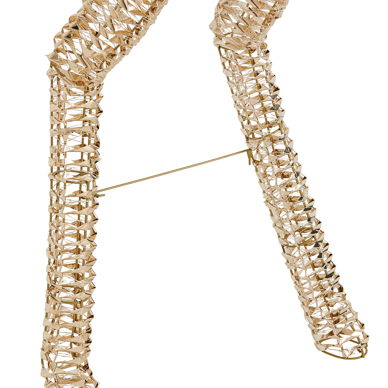 8.9 ft. Gold Tinsel Reindeer with 5200 Warm White Lights