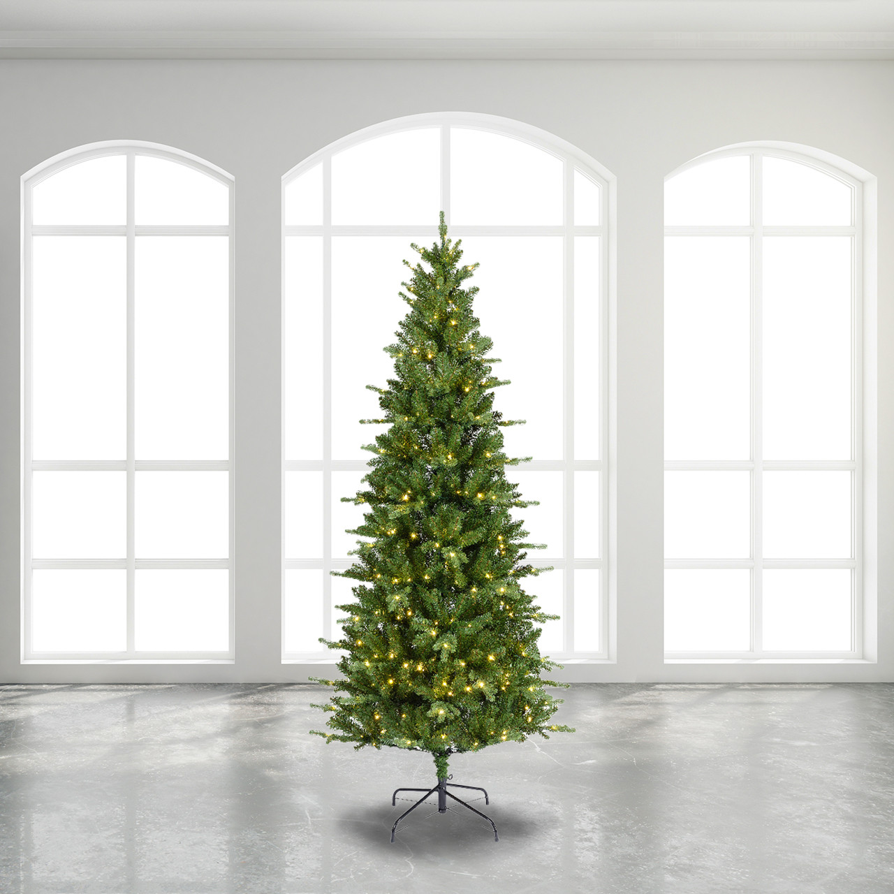 7.3 ft. Killington Fir Slim Christmas Tree with 440 Micro Dual LED