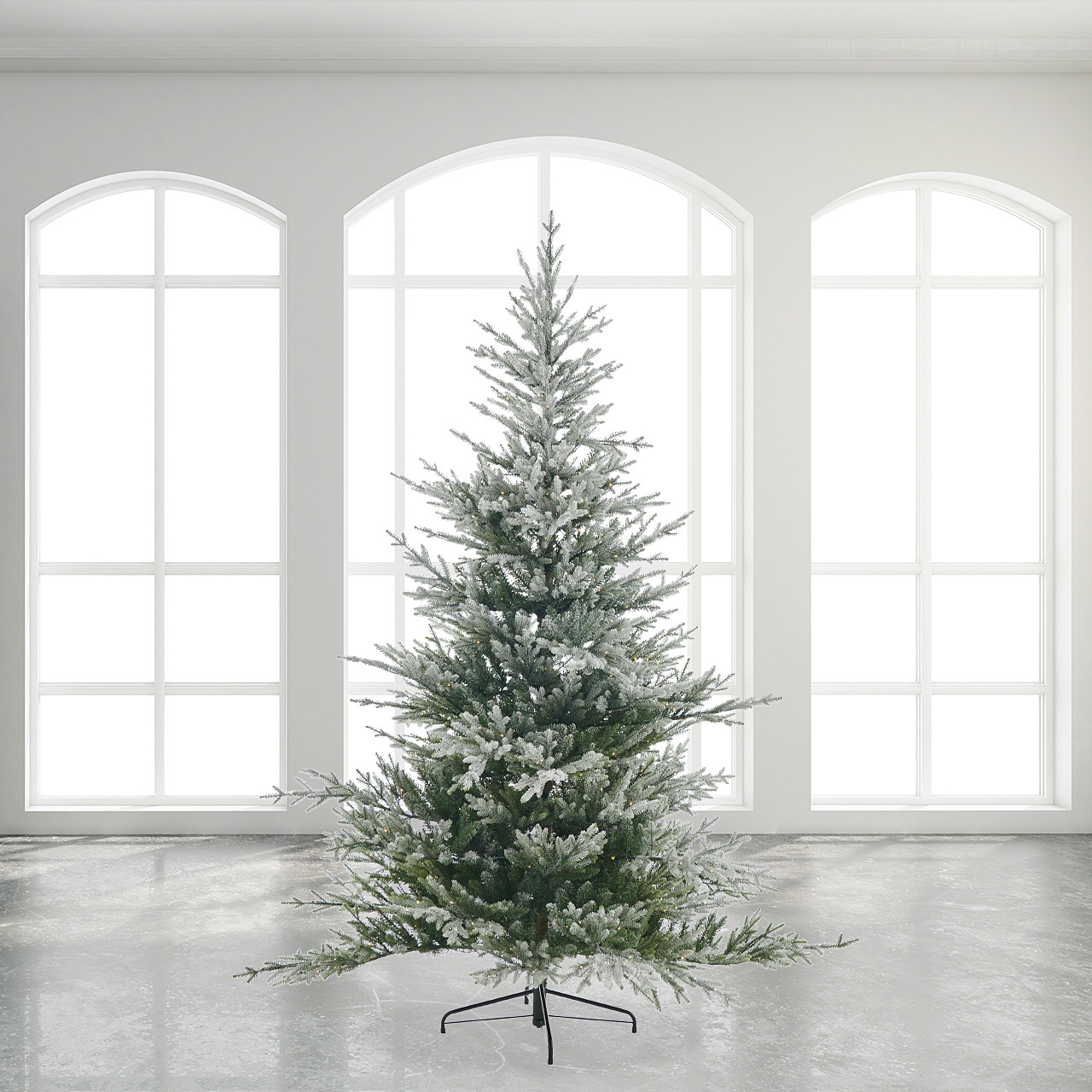 In-Store Only - 7.4 ft. Snowy Norway Spruce Classic Christmas Tree
