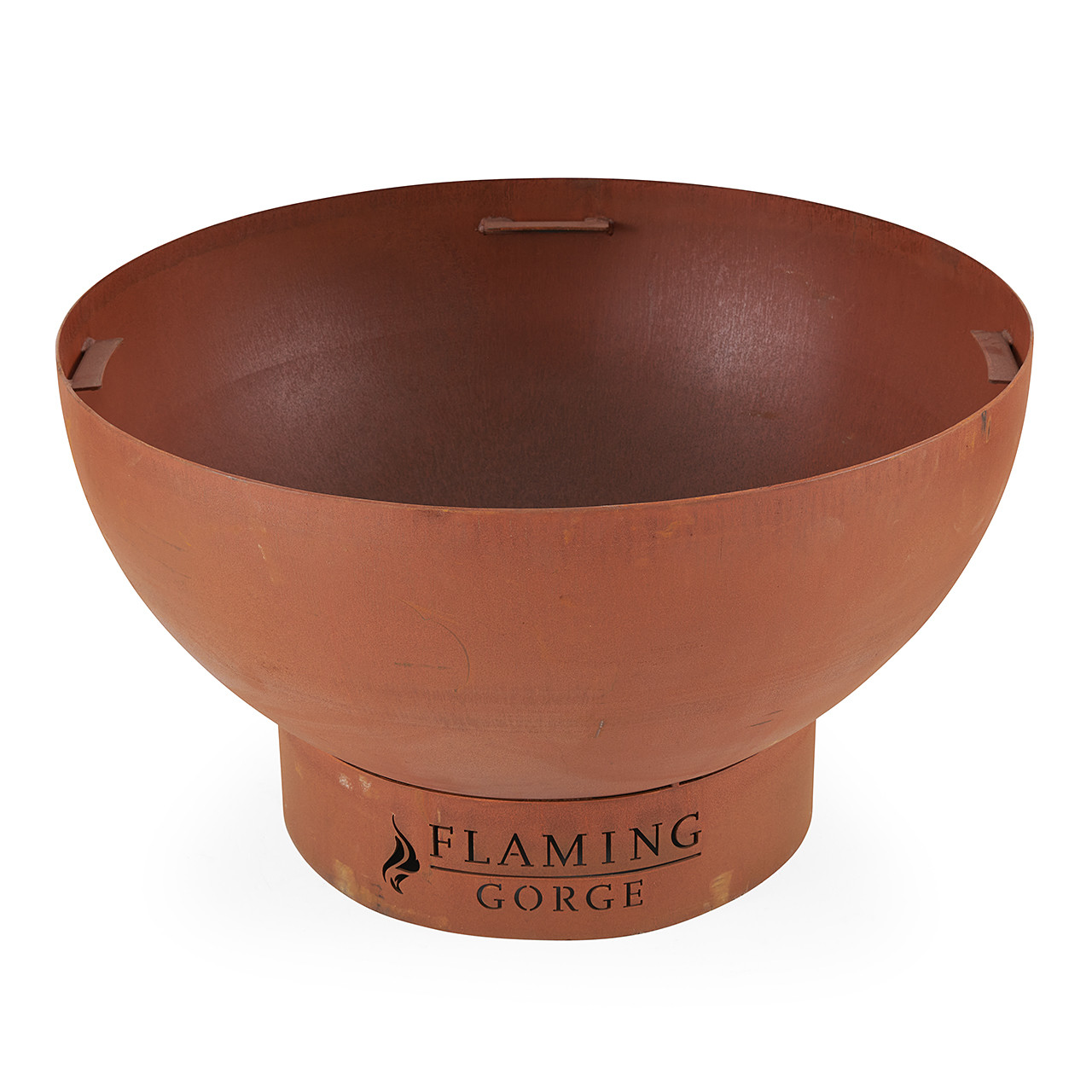 In-Store Only - Fairmont Aged Bronze Aluminum with Cushions 5 Piece Chat Set + 40 in. D Corten Steel Fire Pit