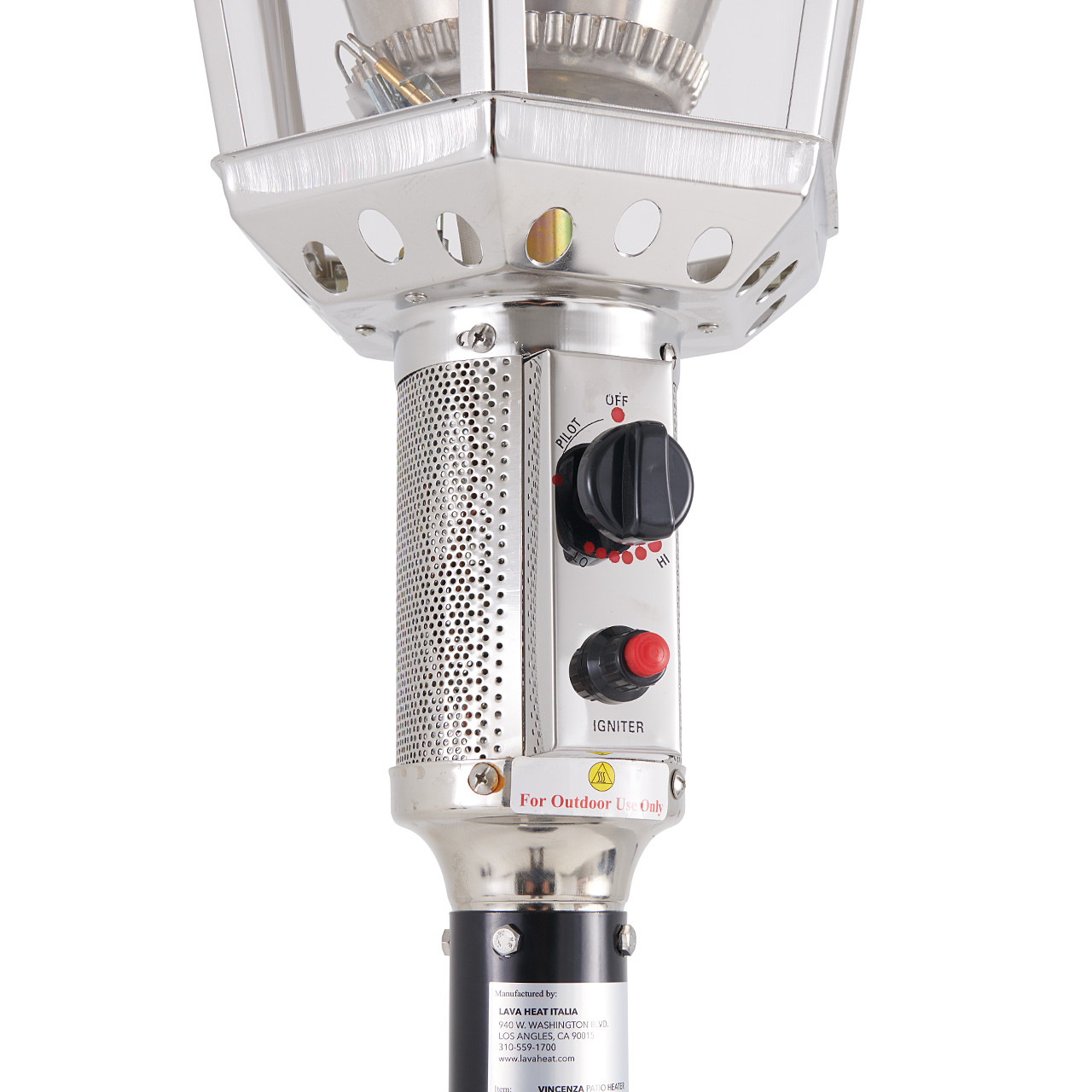 81.5 in. Black Pro Vincenza 40,000 BTU LP Gas Patio Heater