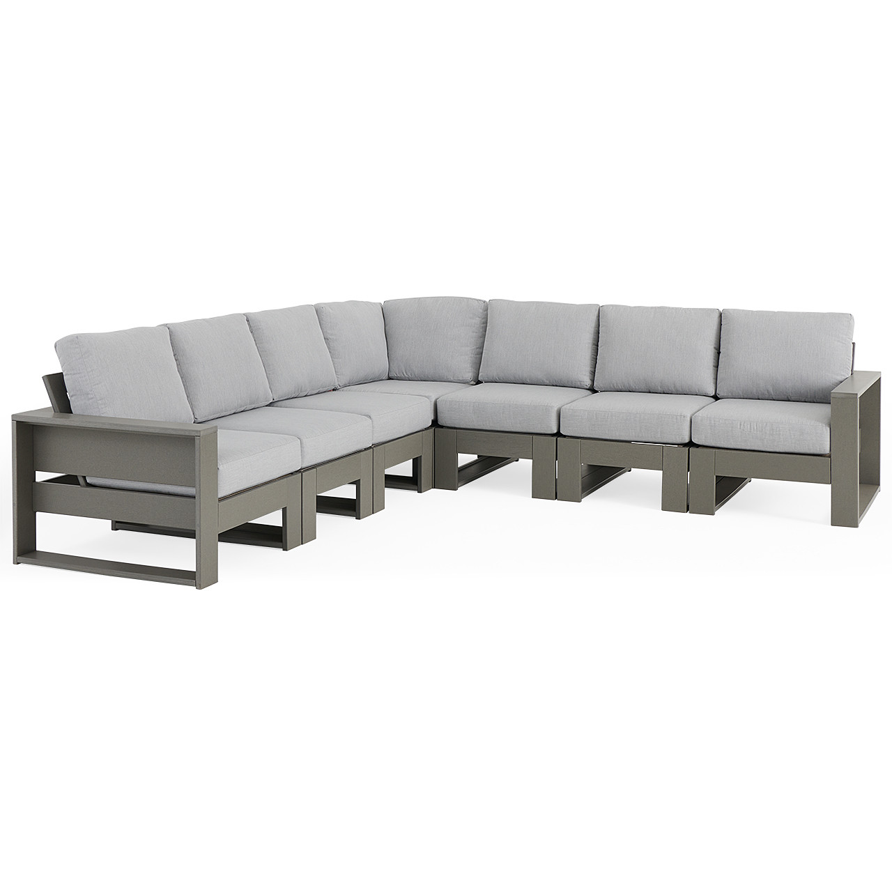 Montauk Polymer with Cushions 7 Piece Modular Sectional