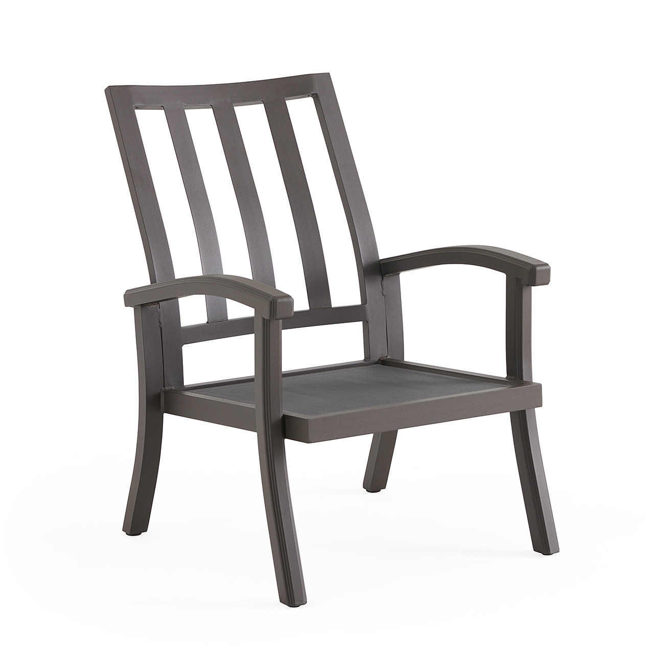 Fairmont Aged Bronze Aluminum with Spectrum Indigo Cushions Dining Chair