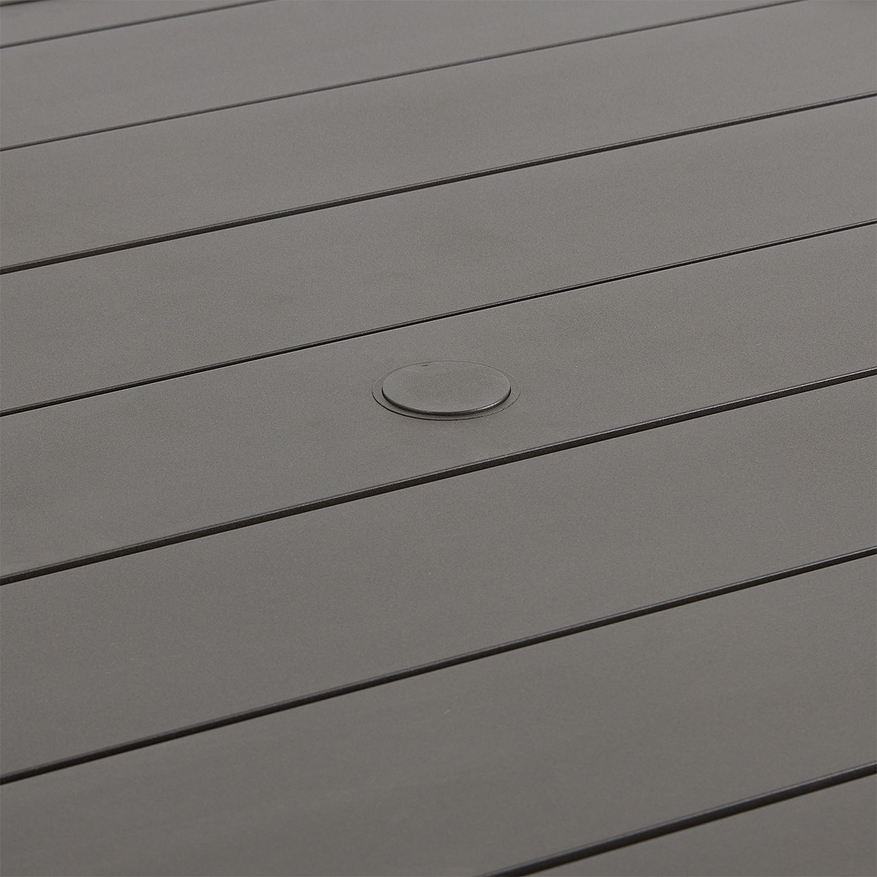 Fairmont Aged Bronze Aluminum with Spectrum Indigo Cushions 5 Piece Swivel Dining Set + 48 in. D Table