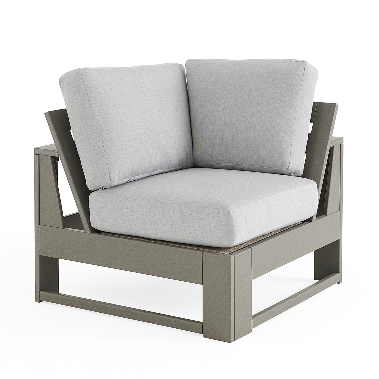 Montauk Polymer with Cushions 10 Piece Modular Sectional + 48 x 32
