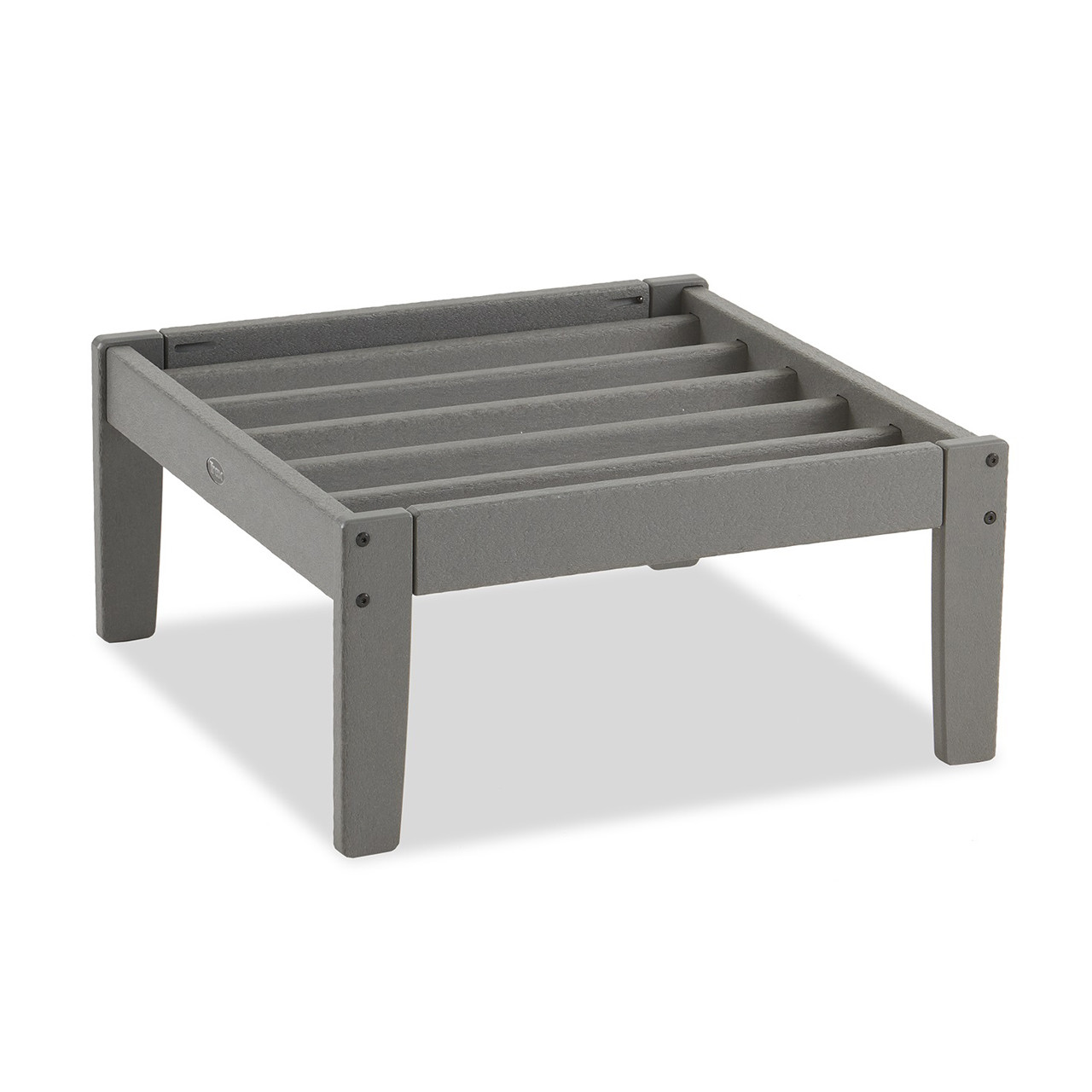 Surfside Slate Grey Polymer Ottoman