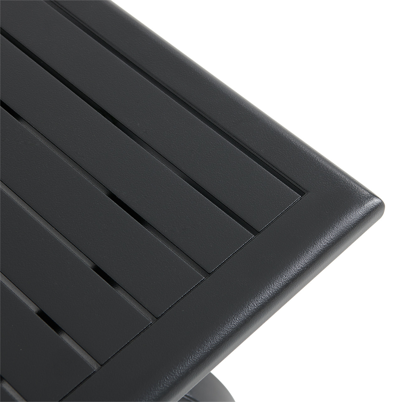 Siena Coal Aluminum 23 in. Sq. End Table