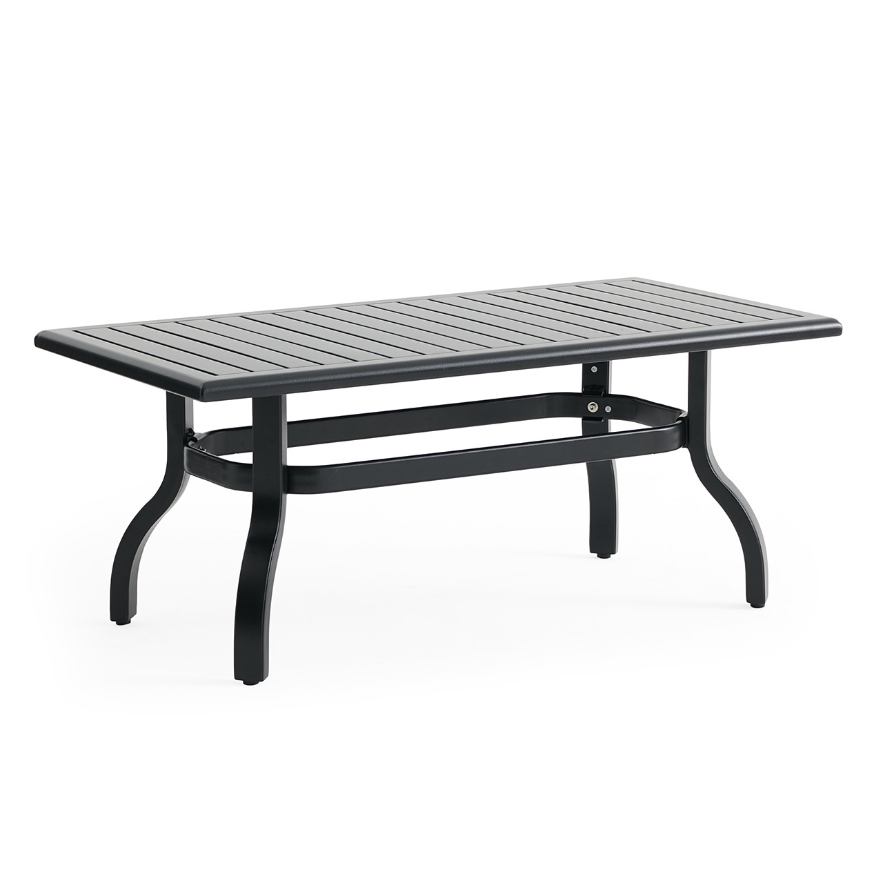 Siena Coal Aluminum 46 x 26 in. Coffee Table