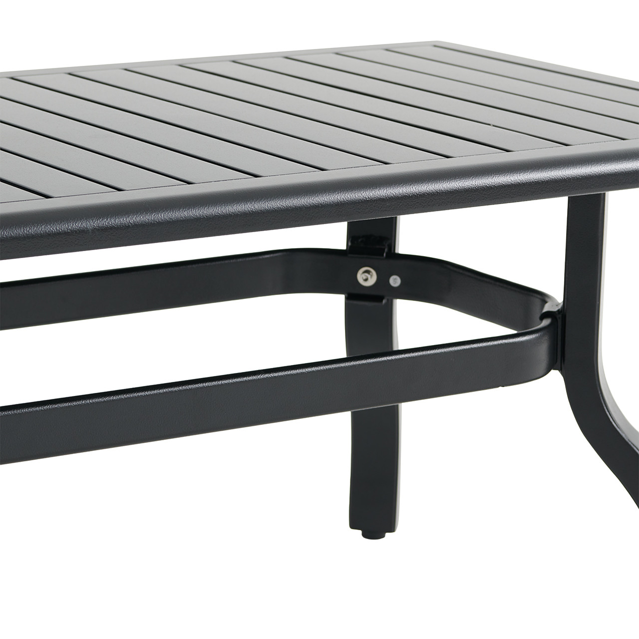 Siena Coal Aluminum 46 x 26 in. Coffee Table
