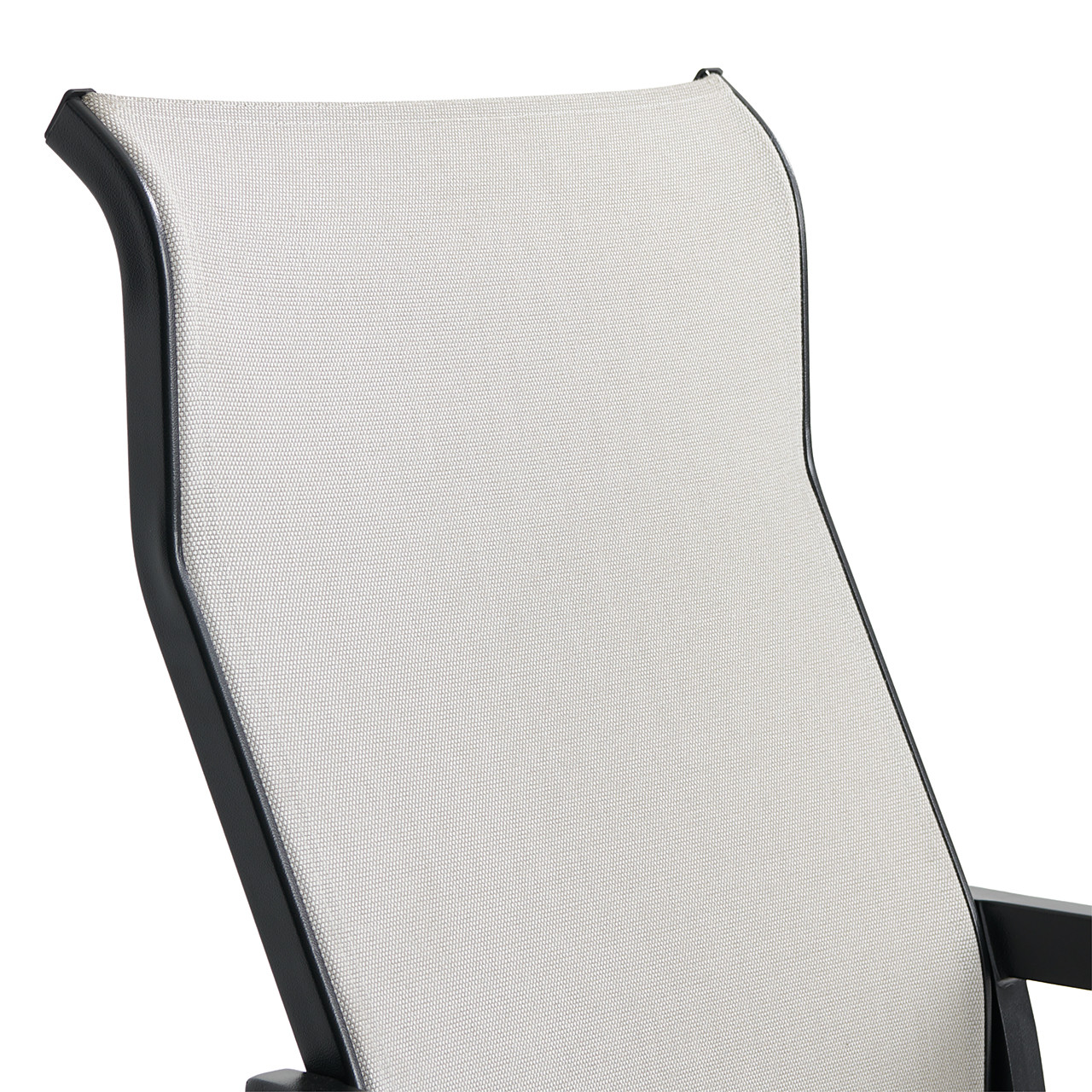 Siena Coal Aluminum with Sailing Seagull Sling Dining Chair