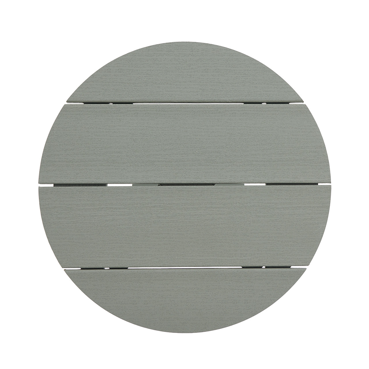 Newport Polymer 18 in. D Slat Top End Table