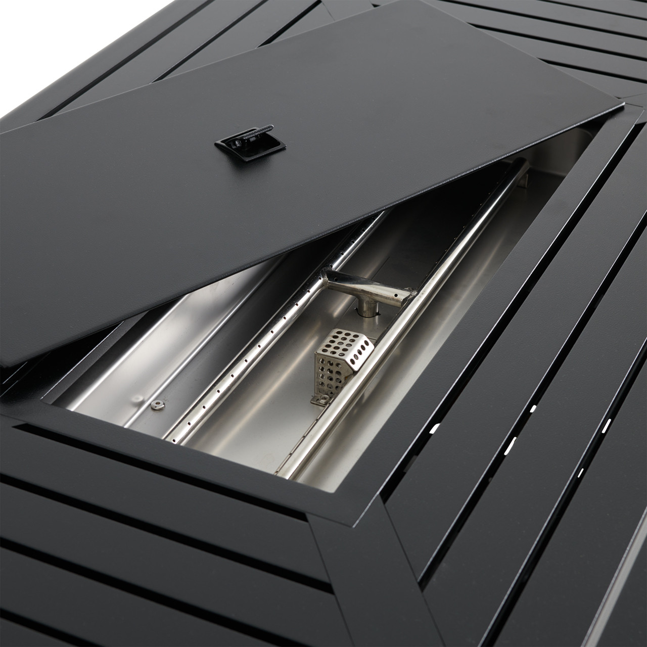 Siena Coal Aluminum 36 x 58 in. Gas Fire Pit Table