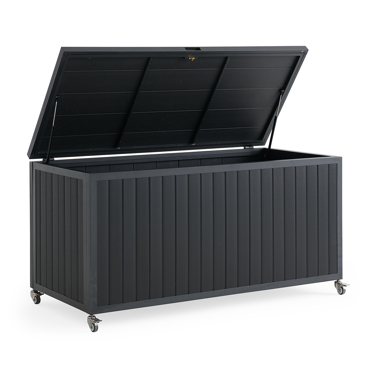DENHAM WDS Container Box コンテナ　ボックス　ブラック Montauk Polymer 61 x 29 in. Storage Bin - Fortunoff Backyard Store