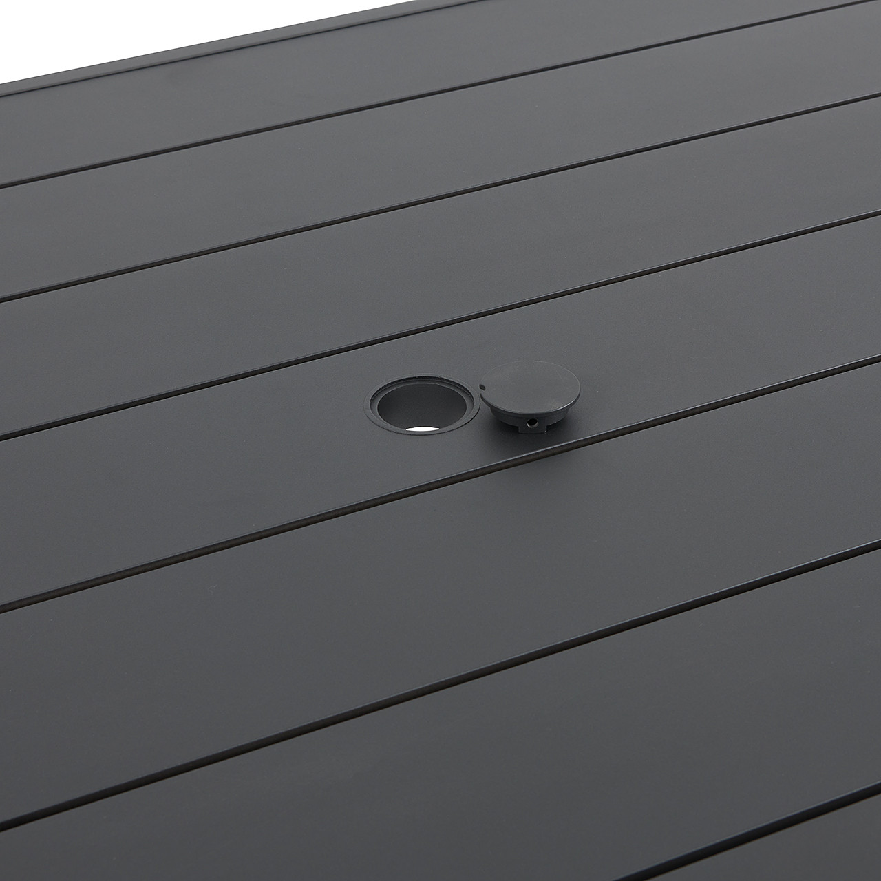 Montecito Charcoal Aluminum 84 x 42 in. Dining Table-