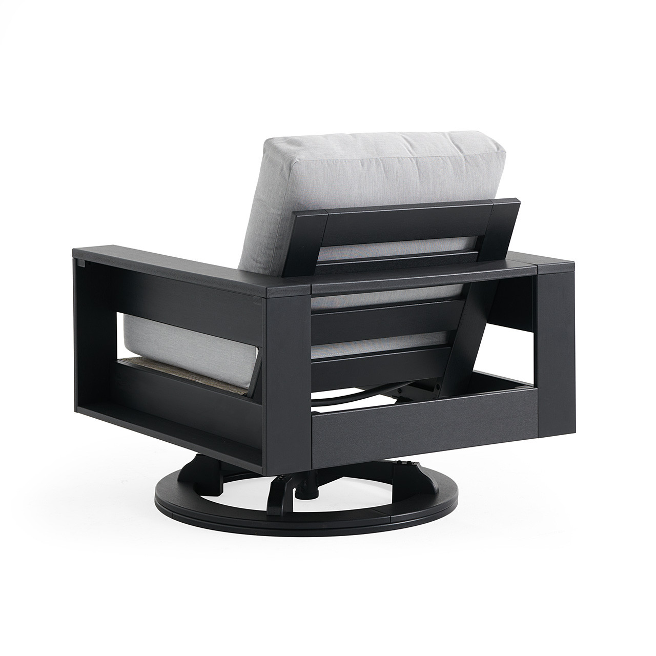 Montauk Polymer with Cushions Swivel Club Rocker