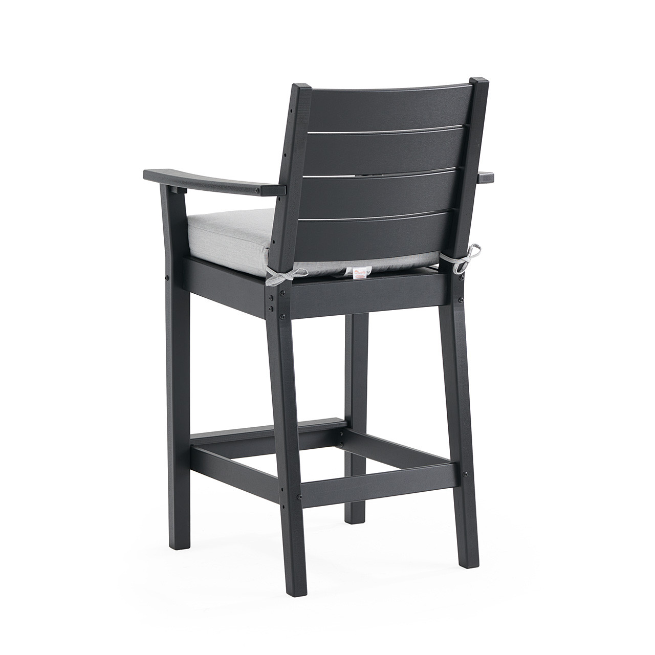 Montauk Polymer with Cushions 5 Piece Bar Set + 44 in. Sq. Table