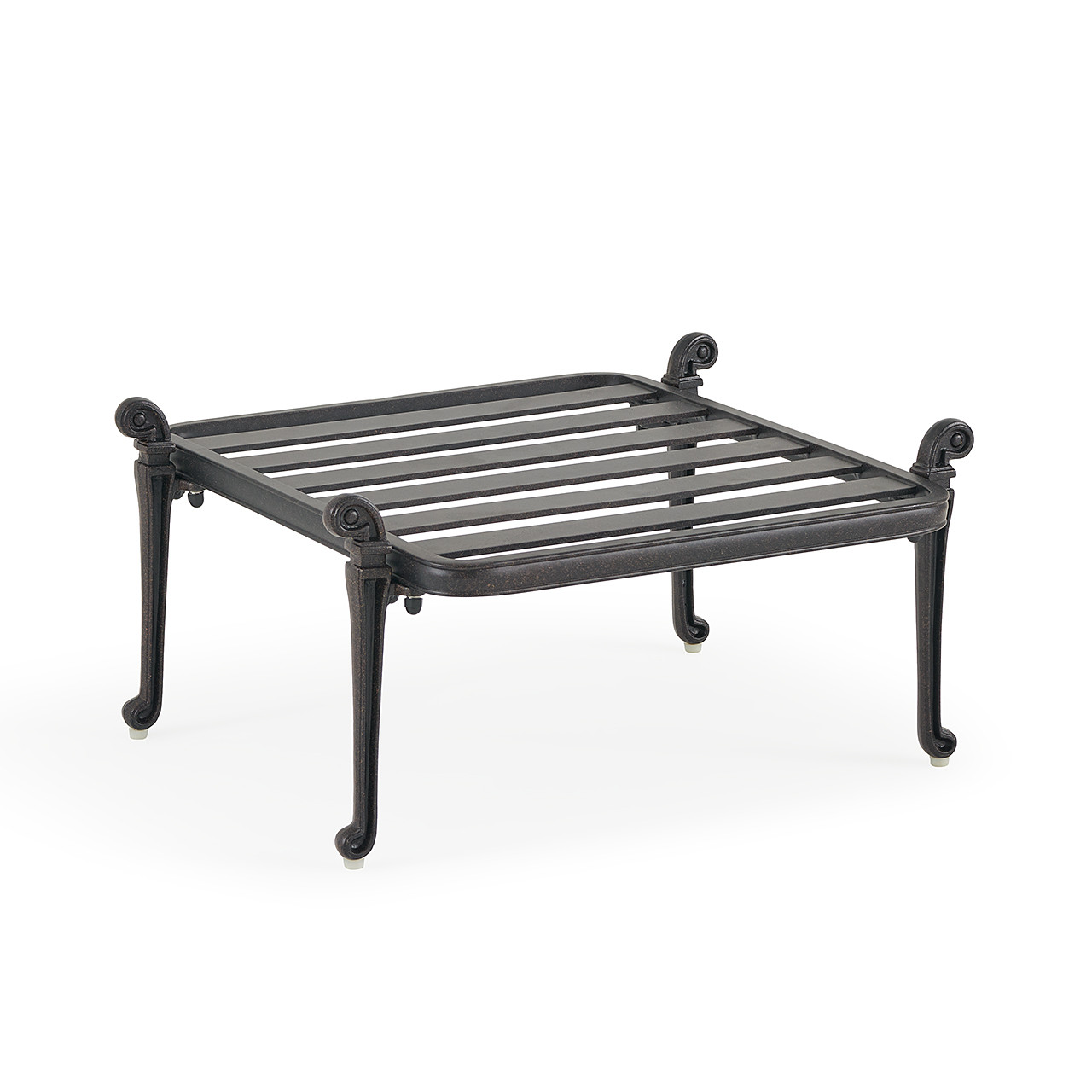 Naples Aged Bronze Estate Cast Aluminum Ottoman