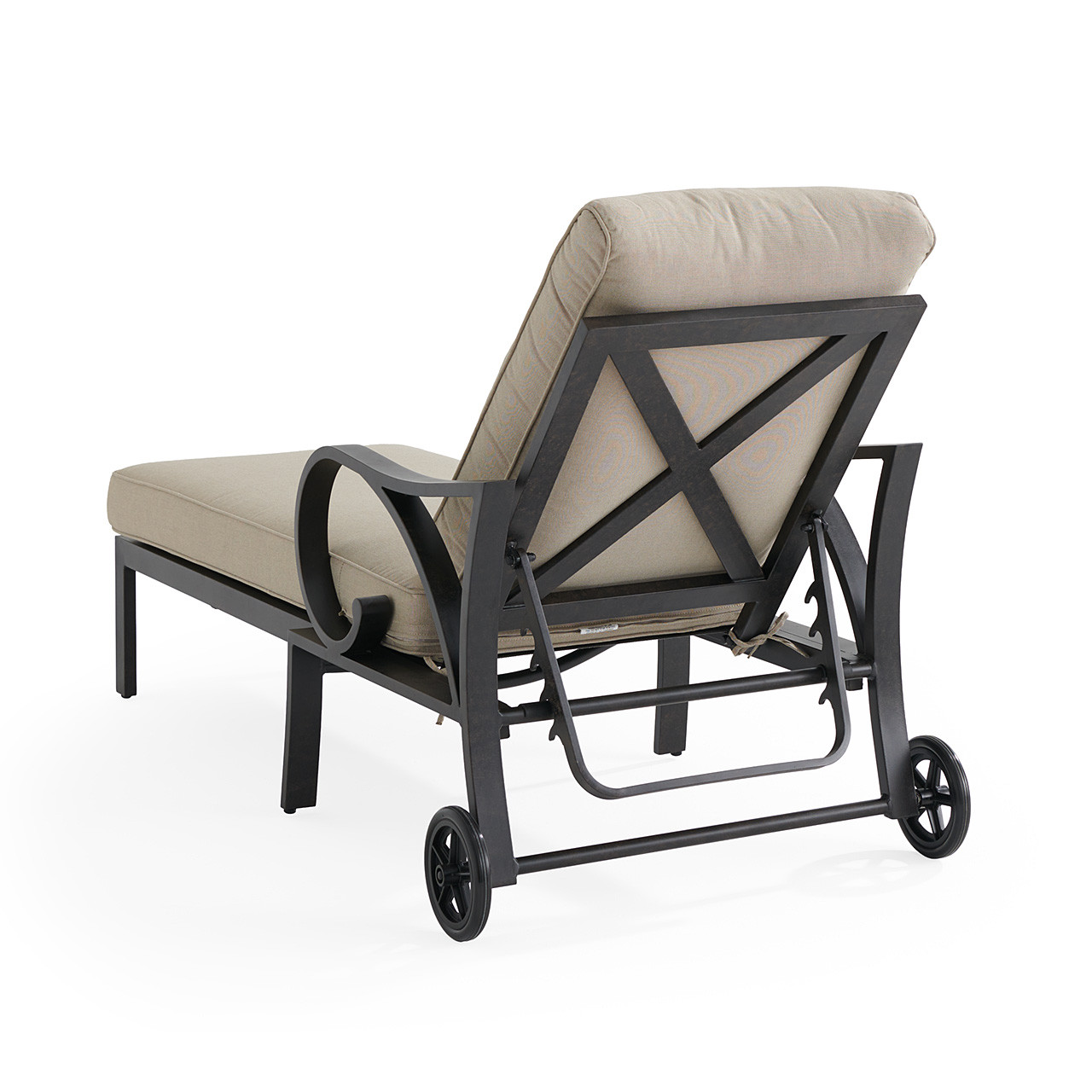 Key West Rustic Bronze Aluminum with Cushions Chaise Lounge