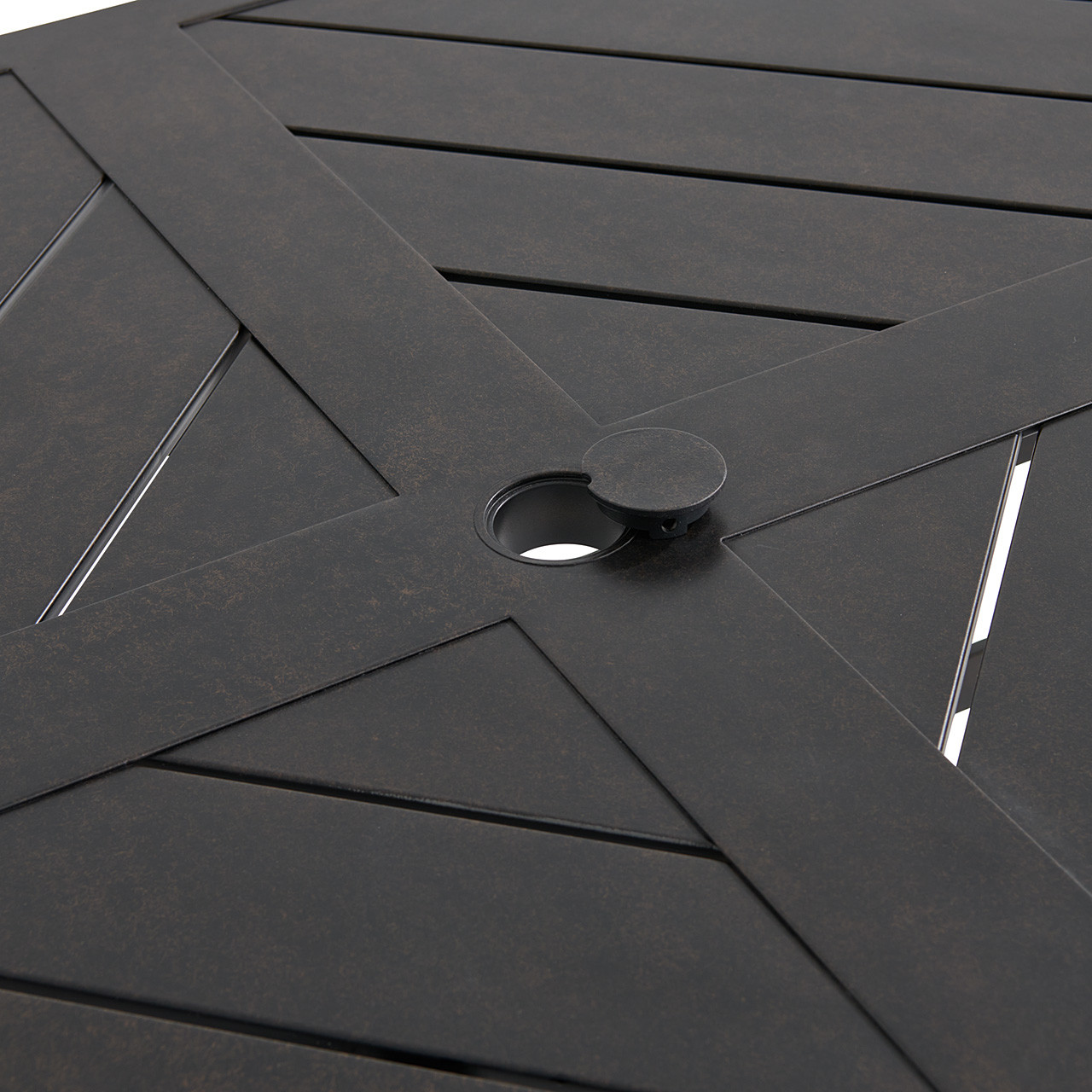 Key West Rustic Bronze Aluminum 82 x 41 in. Dining Table