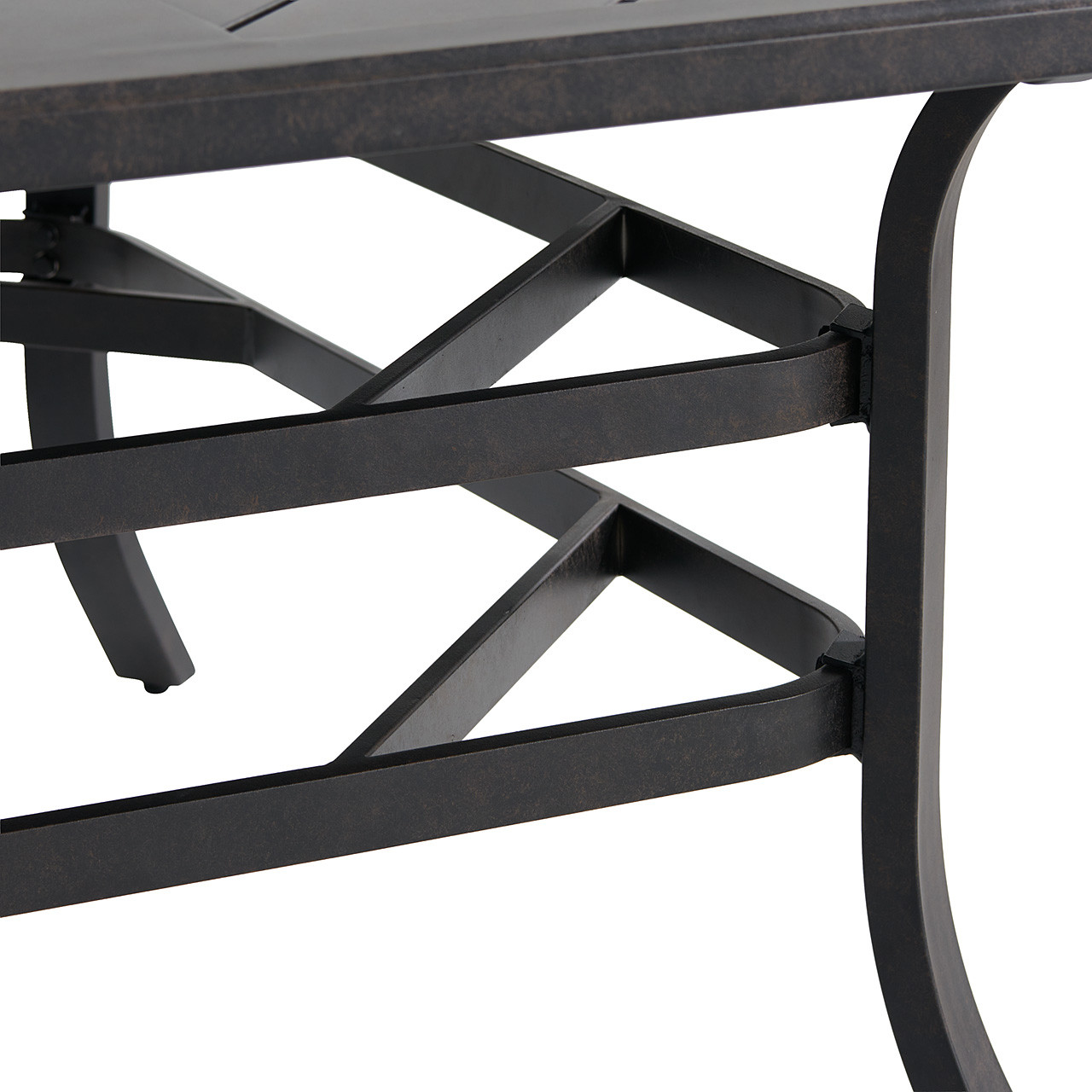 Key West Rustic Bronze Aluminum 66 in. Sq. Dining Table