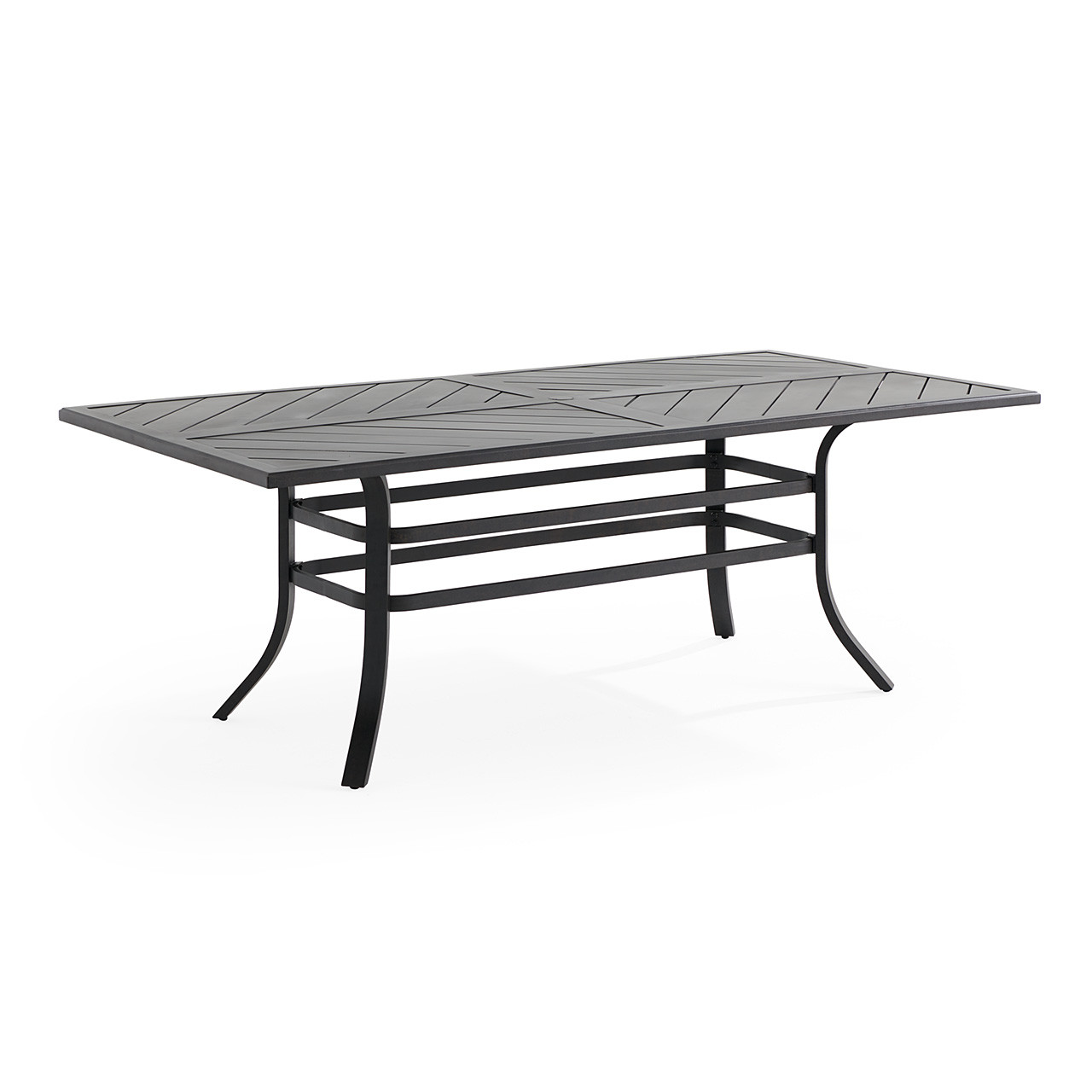 Key West Rustic Bronze Aluminum with Sling 7 Piece Dining Set + 82 x 41 in. Table