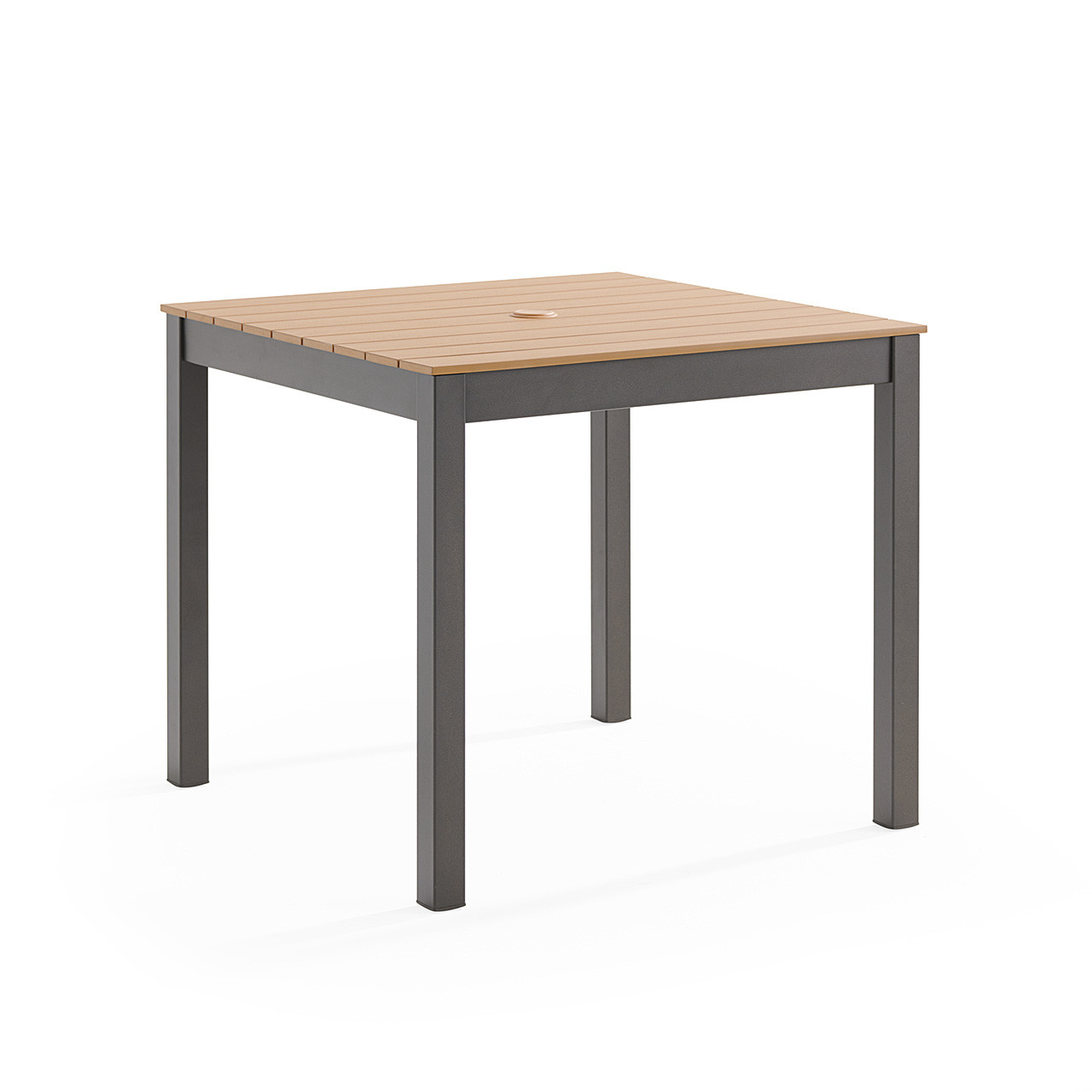 Sonoma Aluminum with Poly Rattan Slat Top 33 in. Sq. Bistro Table