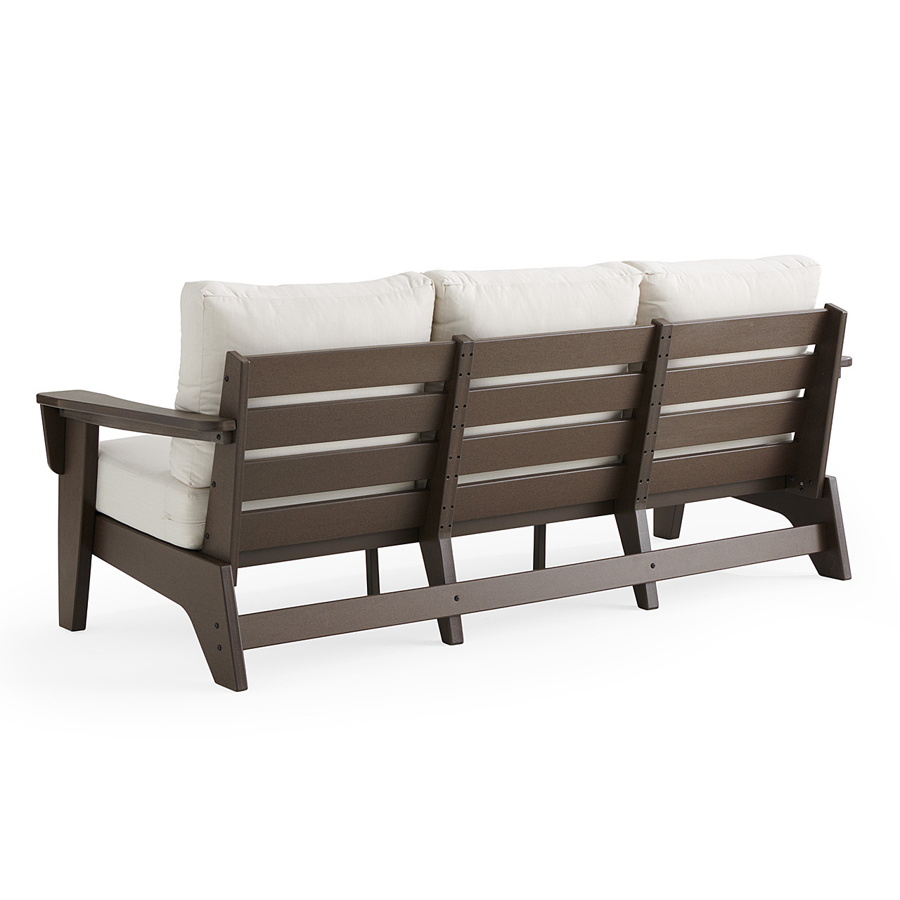 Savannah Mocha Polymer Sofa with Cushions - Fortunoff Backyard Store