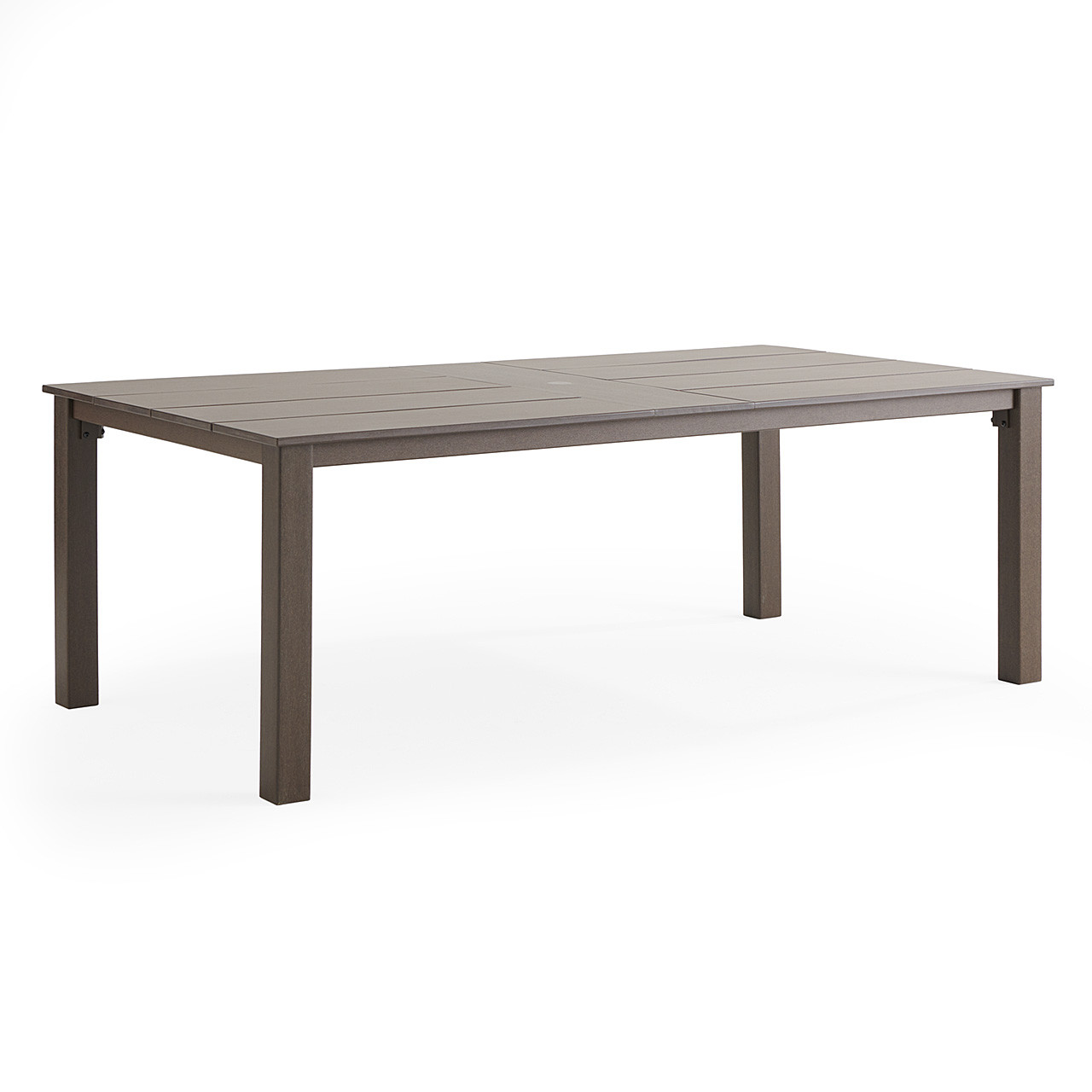 Savannah Mocha Polymer with Augustine Oyster Sling 7 Piece Dining Set + 84 x 44 in. Table