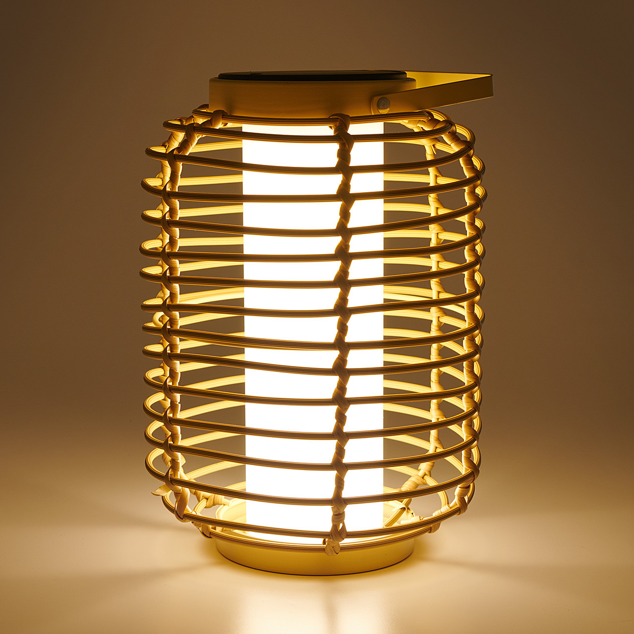 13.8 in. Natural Solar Lamp