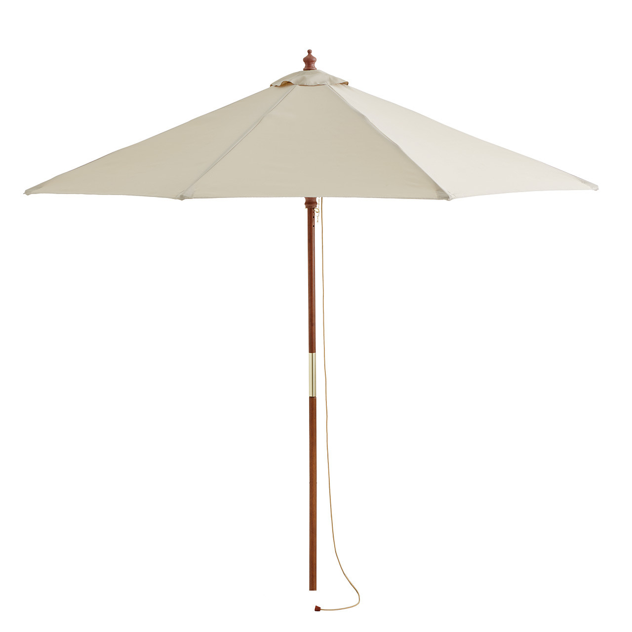 Sinta 9 FT. Eucalyptus Wood Market Umbrella