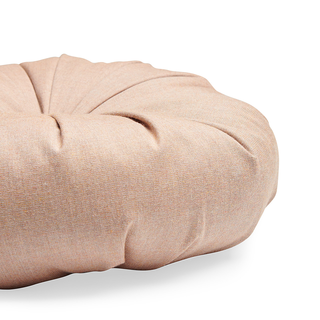 16 inch Blush Round Tufted Pillow