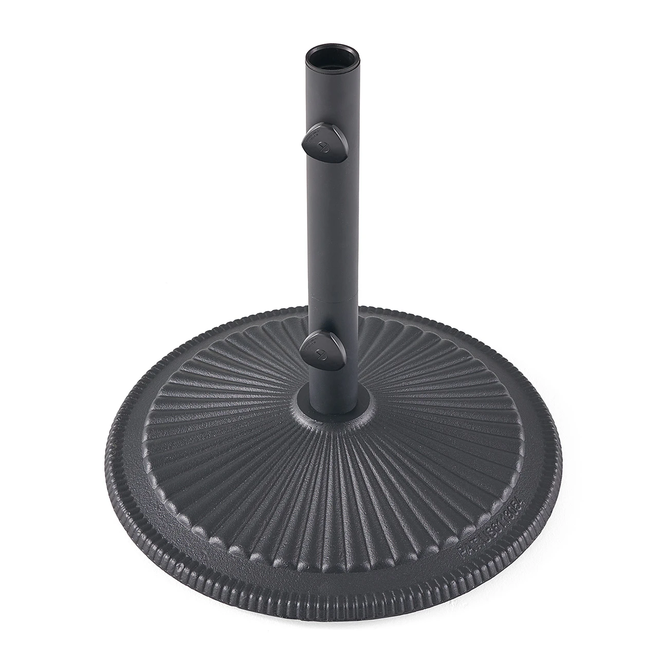 black round cast iron patio umbrella holder Treasure Garden 50 lb. Cast Iron Classic Umbrella Base