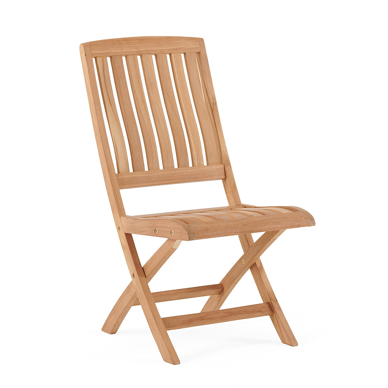 Westport Teak Folding Armless Chair With Cushion
