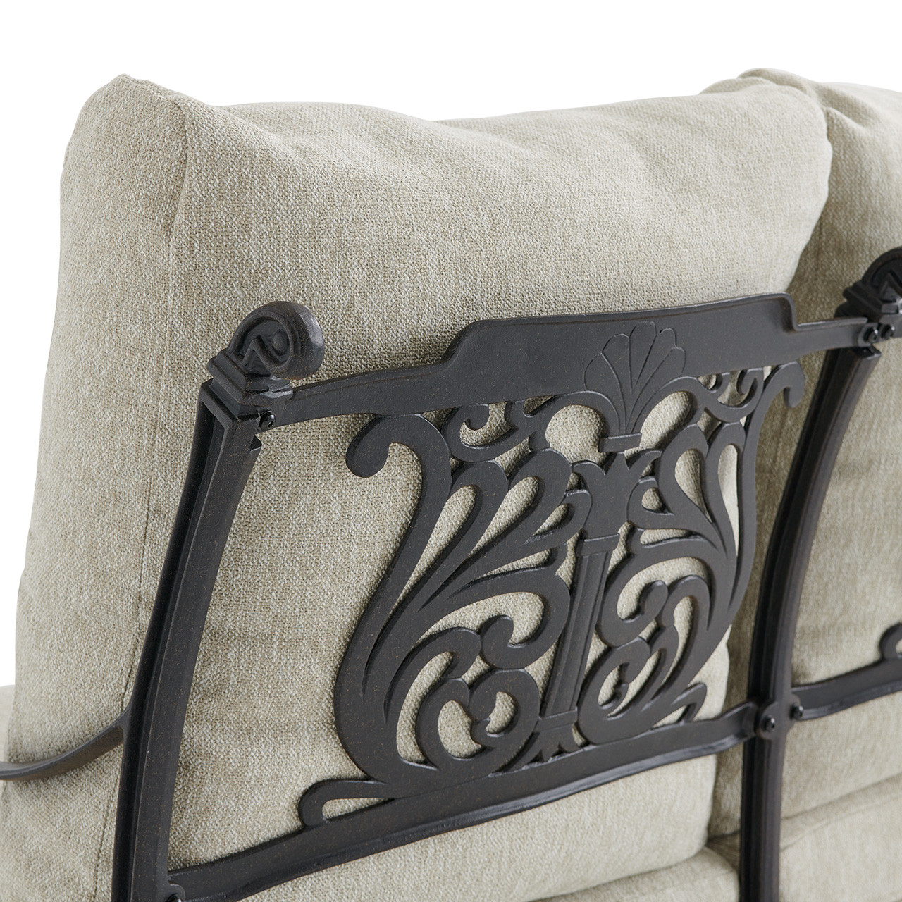 Naples Aged Bronze Estate Cast Aluminum Sofa With Cushion