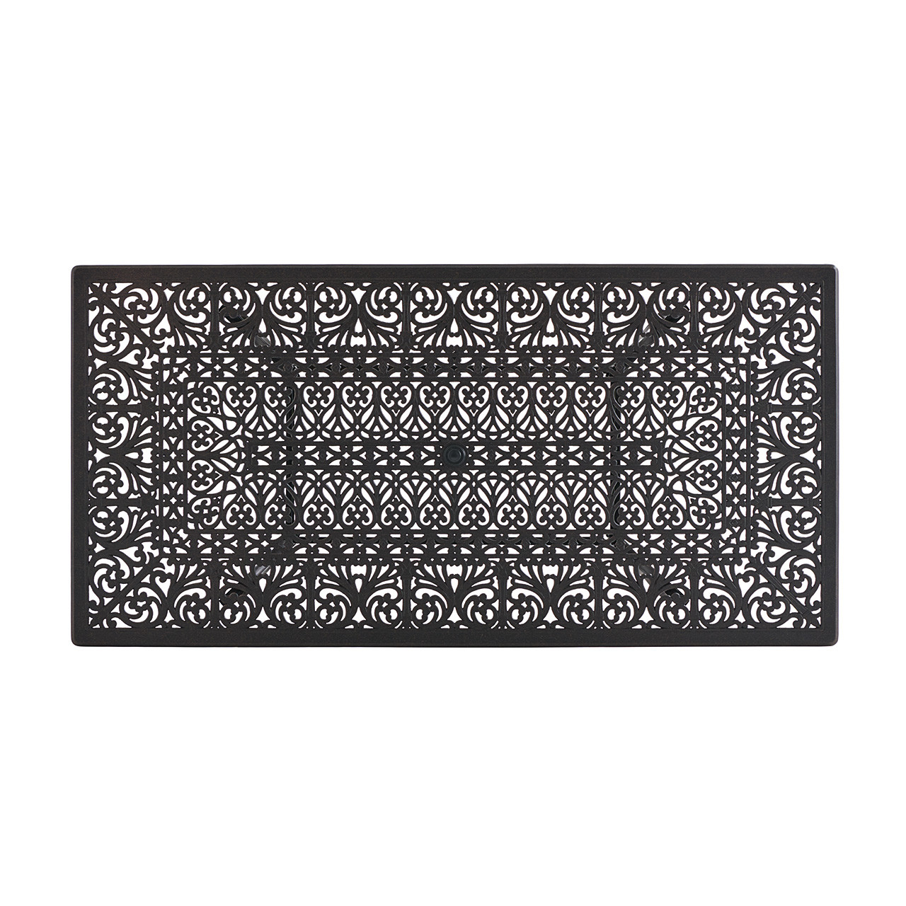 Naples Aged Bronze Cast Aluminum 84 x 42 in. Dining Table