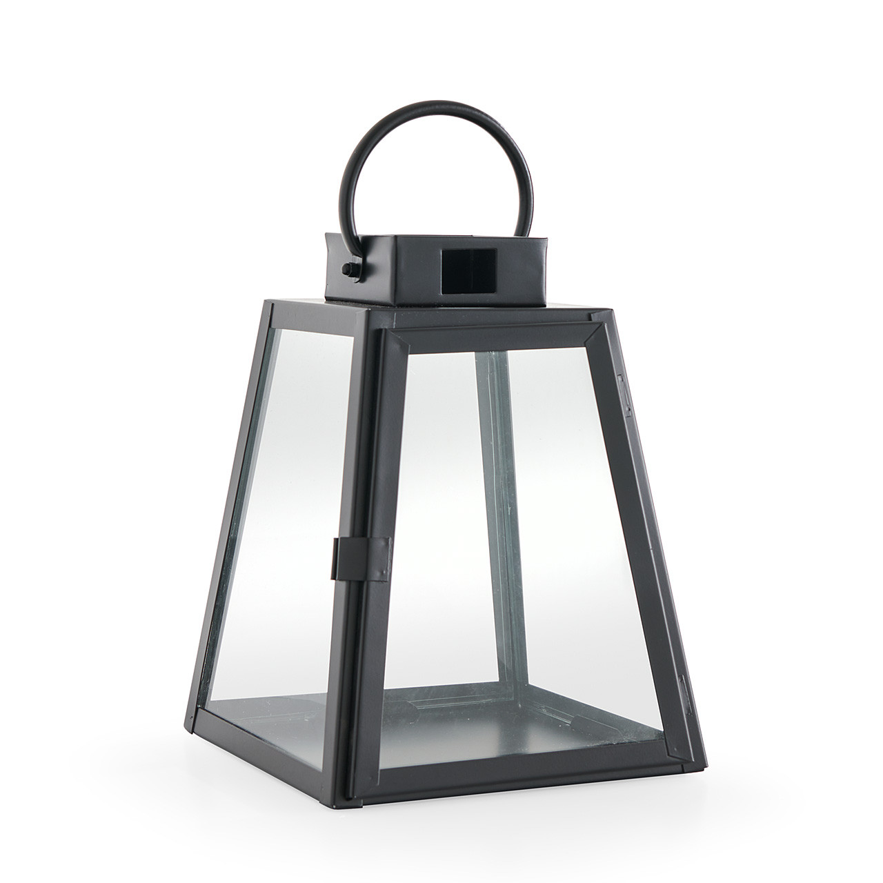 Tapered Prism Lantern, Iron - 12 in