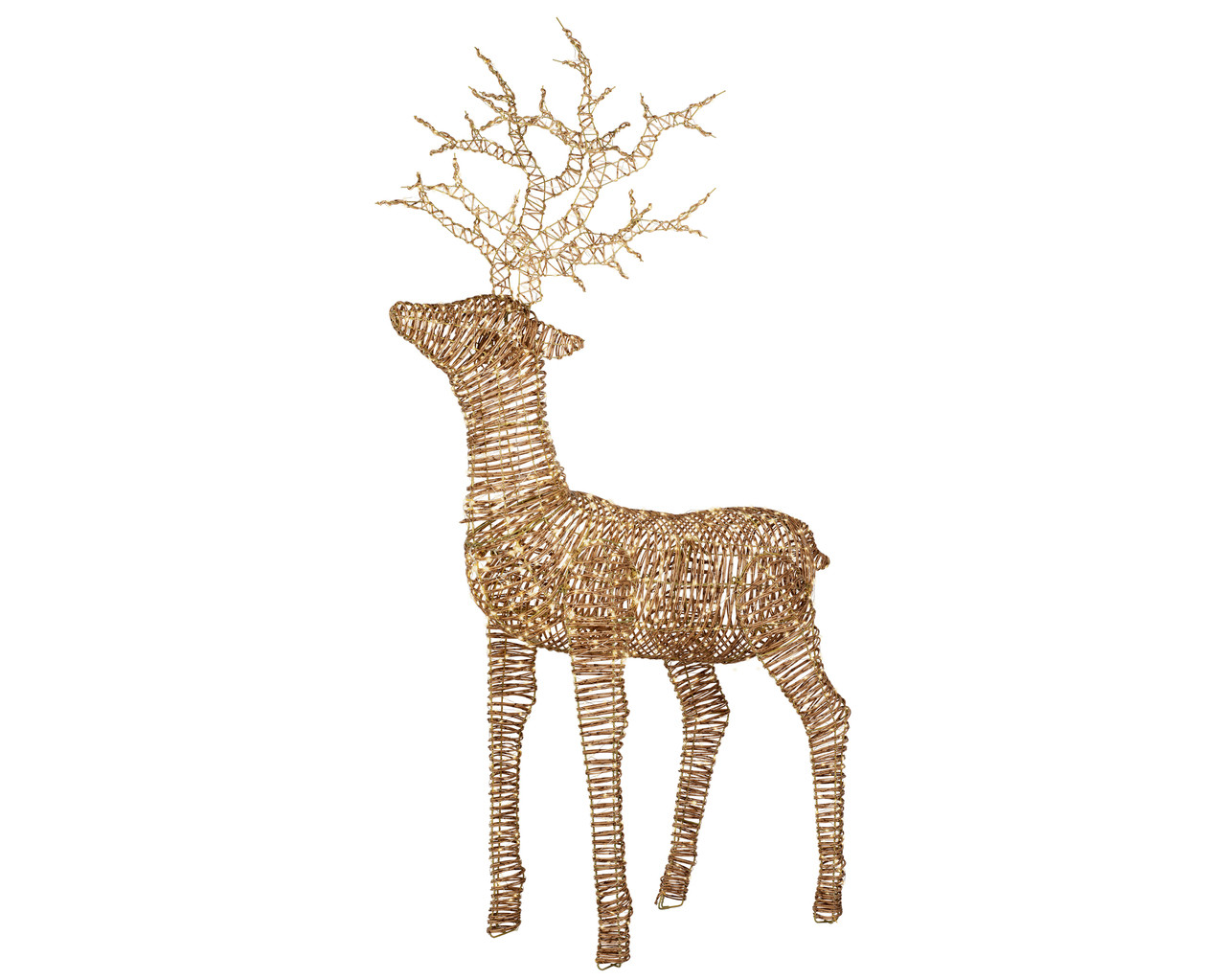 5.9 ft. natural reindeer with 1320 Micro Warm White LED Lights