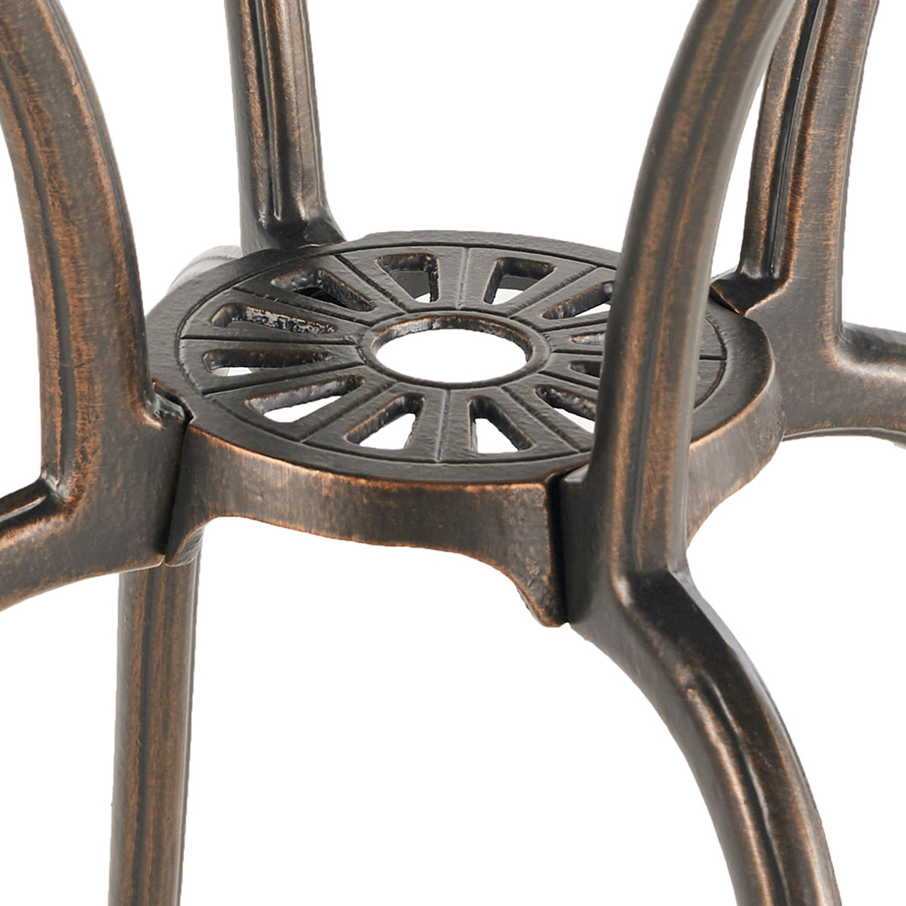 San Paulo Cast Aluminum 28 in. D Bistro Table