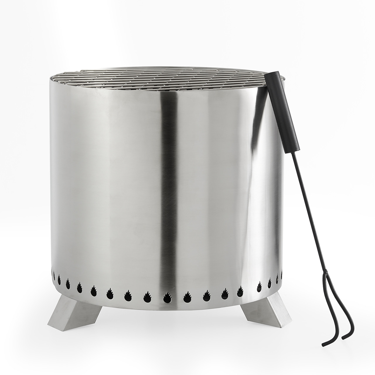16 in. Round Stainless Steel Smokeless Fire Pit