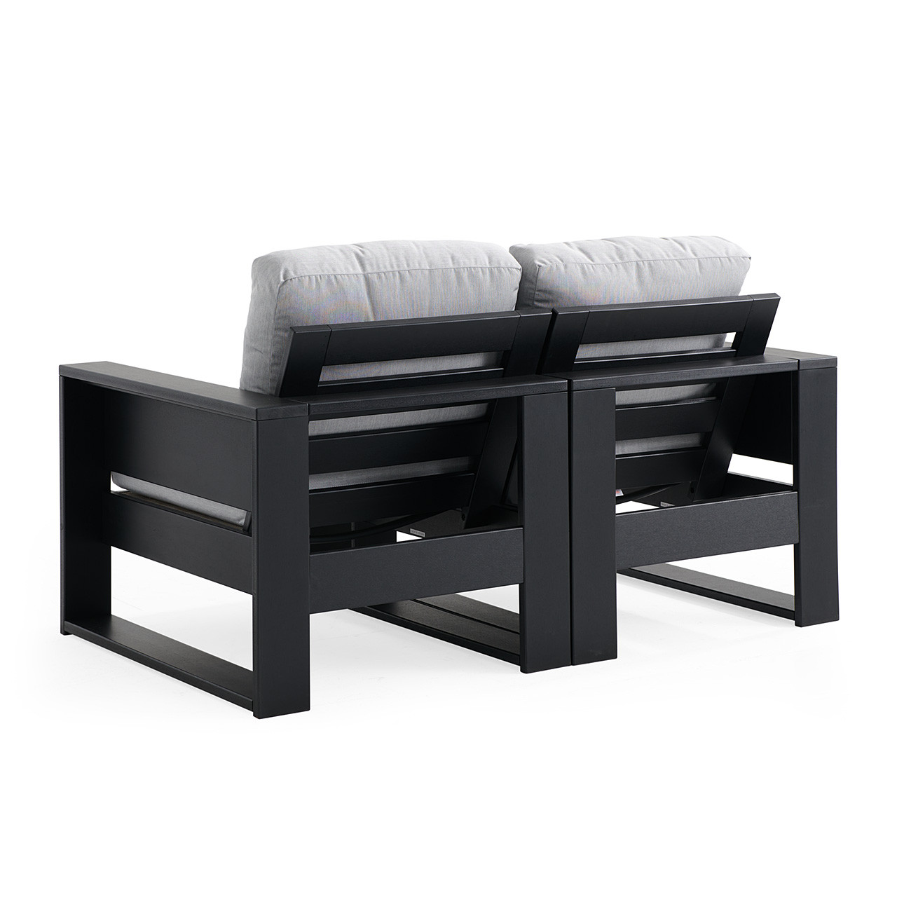 Montauk Polymer with Cushions Modular Loveseat