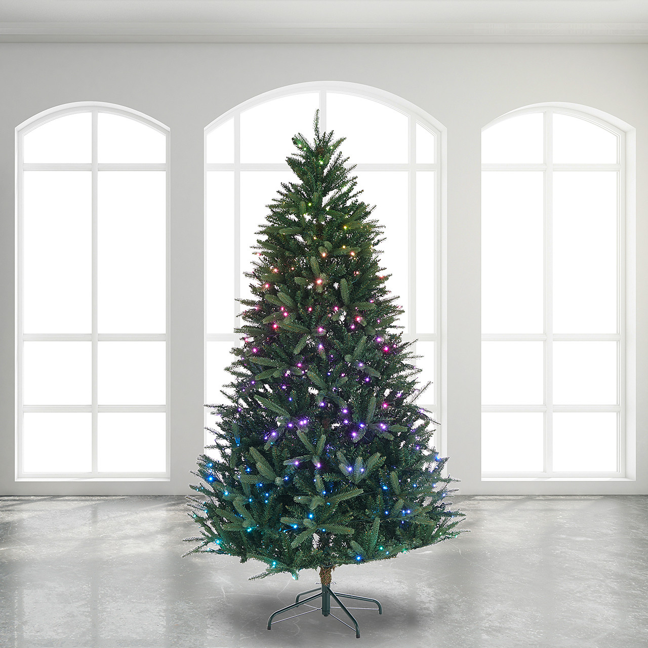 7.5 Feet Spruce App-Controlled LED Christmas Tree, 500 Lights