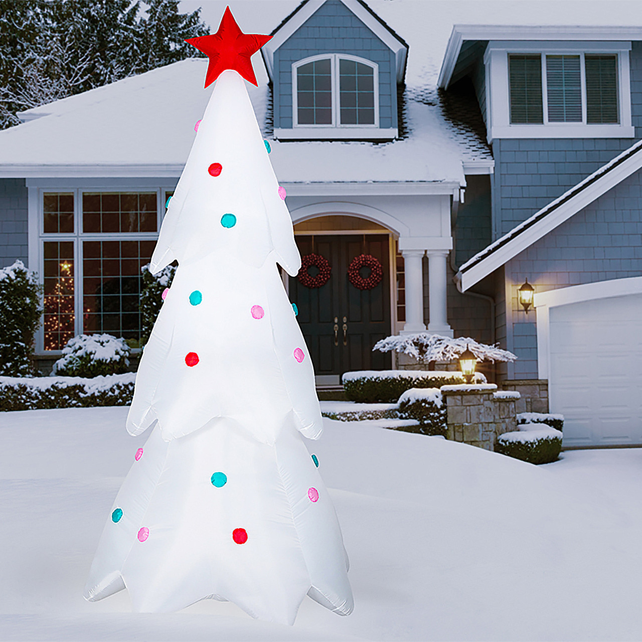 8.5 ft. Inflatable Christmas Tree with Ornaments