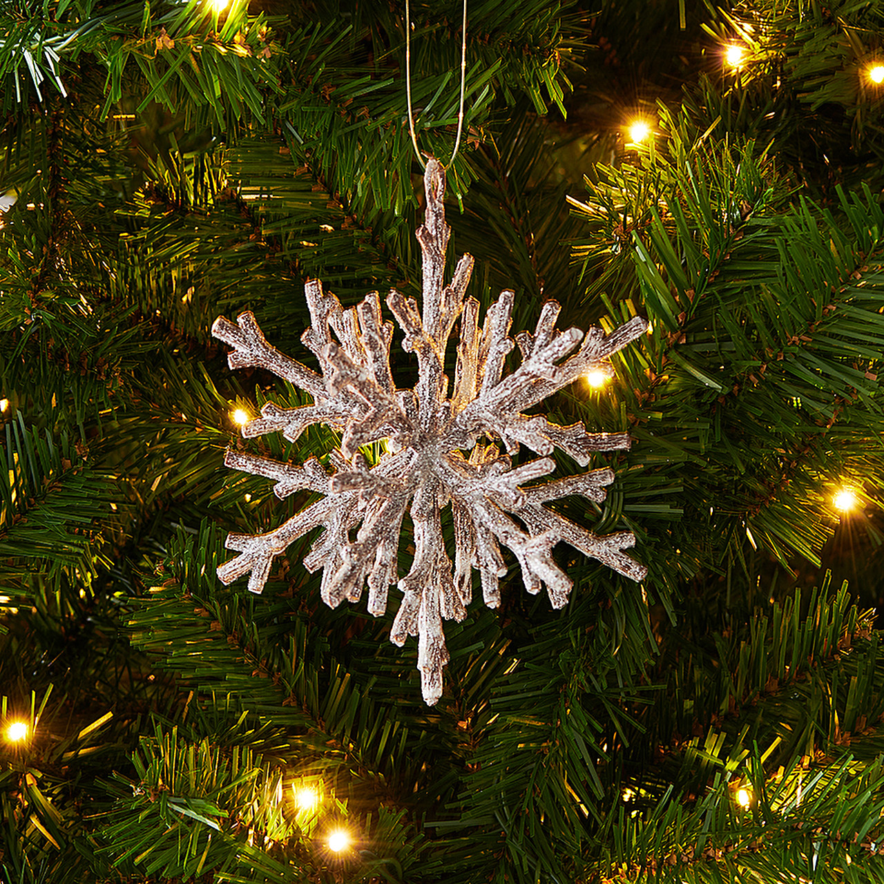 In-Store Only - 5 Inch Silver 3-D Snowflake