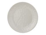 Cream Beaded Pearl 11 in. Dinner Plate