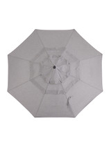 Treasure Garden 9 ft. Cast Slate Canopy and Black Aluminum Market Umbrella (UM810)