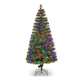 Pre-lit Fiber Optic Slim Christmas Tree